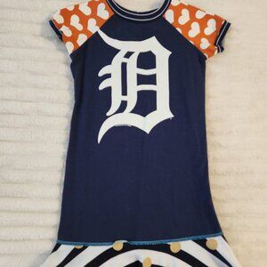 Jen and Jac Detroit Tigers custom upcycle size 12/14
